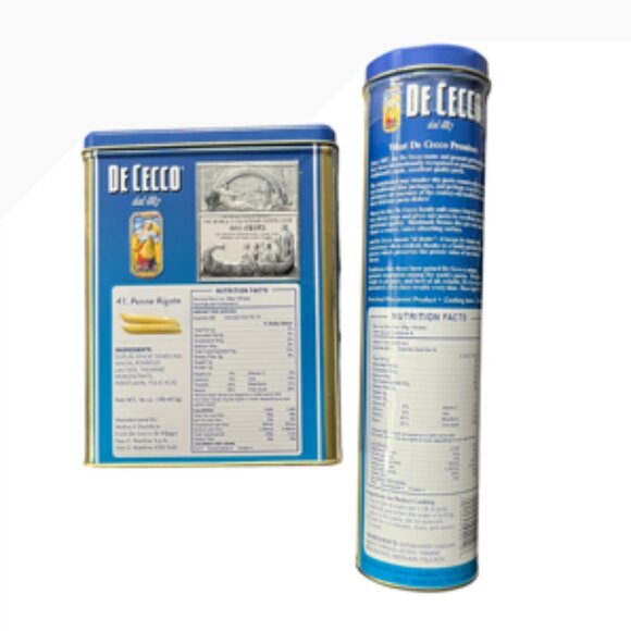 Vintage DE CECCO Pasta Tins - Picture 2 of 8